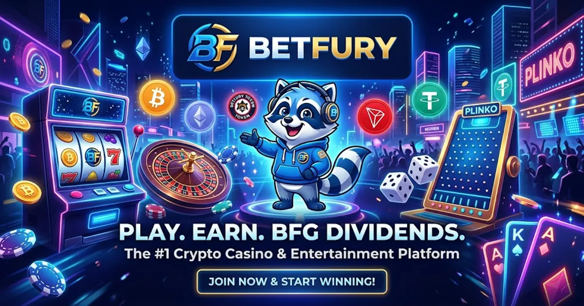 Featured image of post A bitcoin Faucet-邪惡浣熊BetFury兩周年活動免費領BFG!